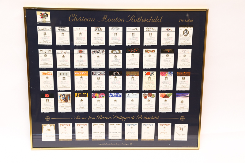 Chateau Mouton Rothschild Labels Poster