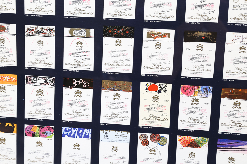 Chateau Mouton Rothschild Labels Poster