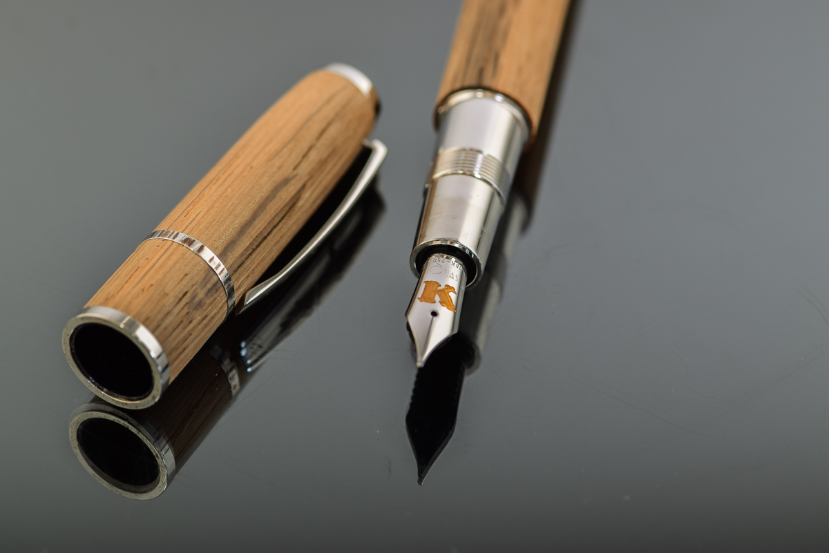 18K Gold and Sterling Krug by Omas Limited Edition Wood Fountain Pen
