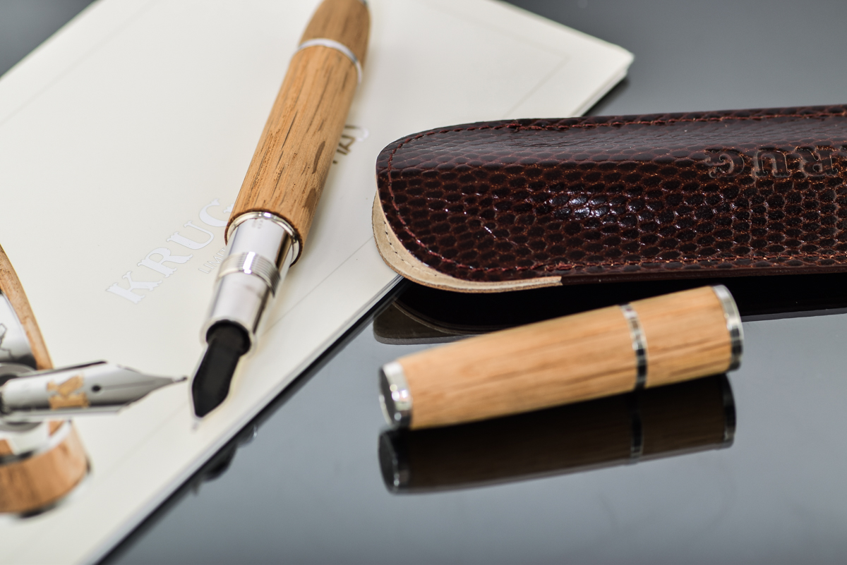 18K Gold and Sterling Krug by Omas Limited Edition Wood Fountain Pen