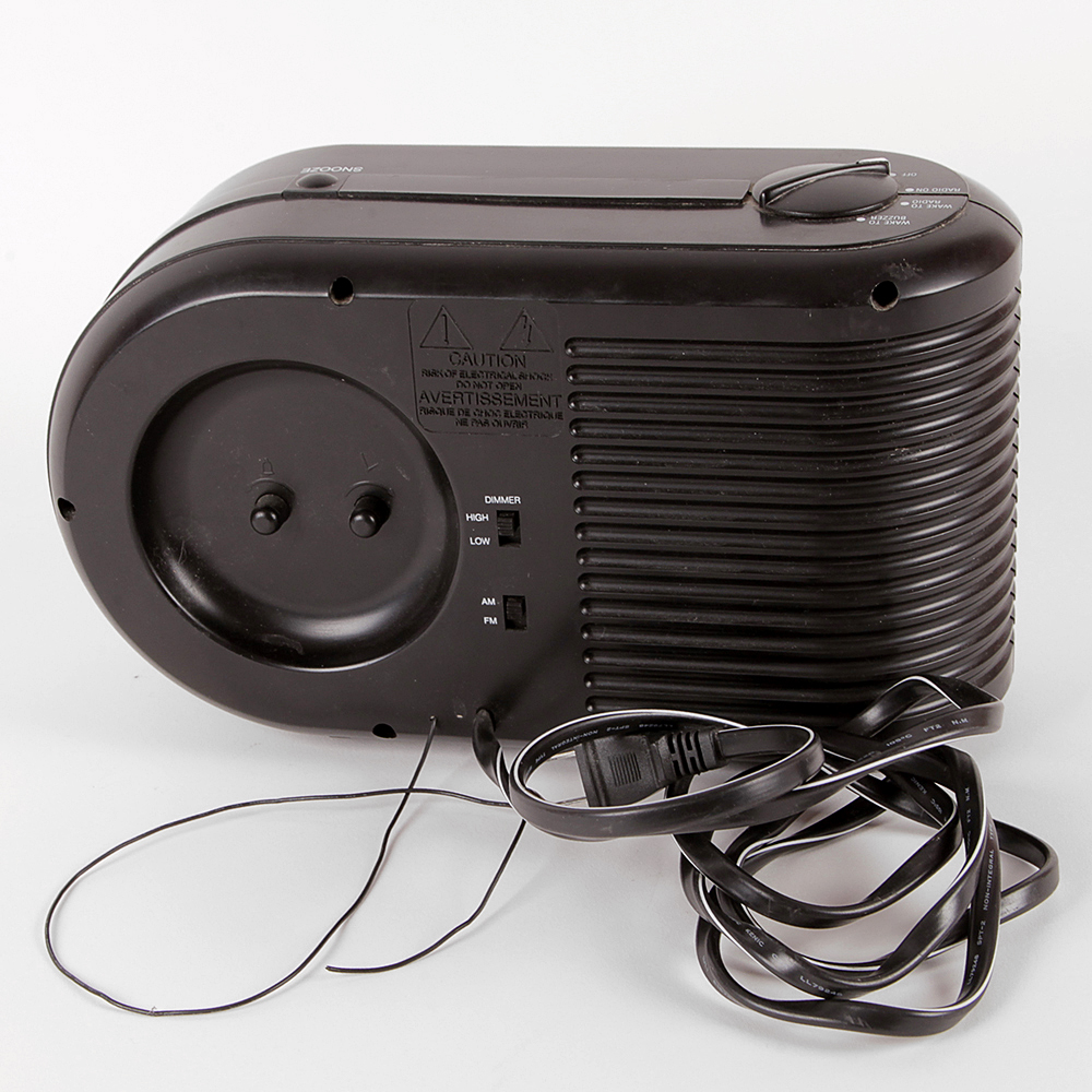 Retro "Big Ben" Reproduction Clock Radio with Illuminated Face