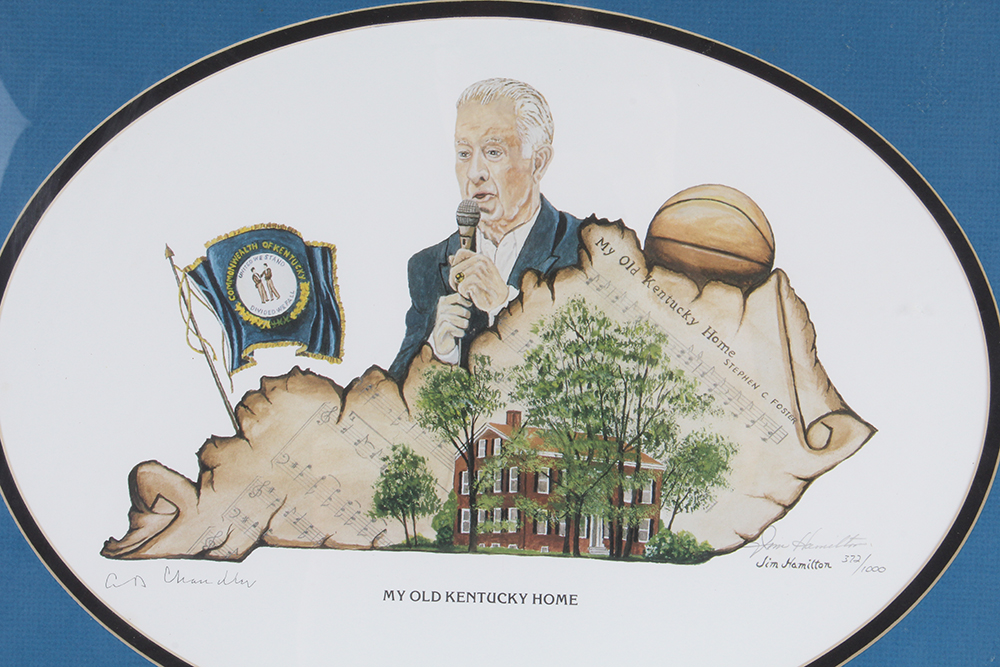 Signed and Framed Fine Art Print "My Old Kentucky Home" After Jim Hamilton