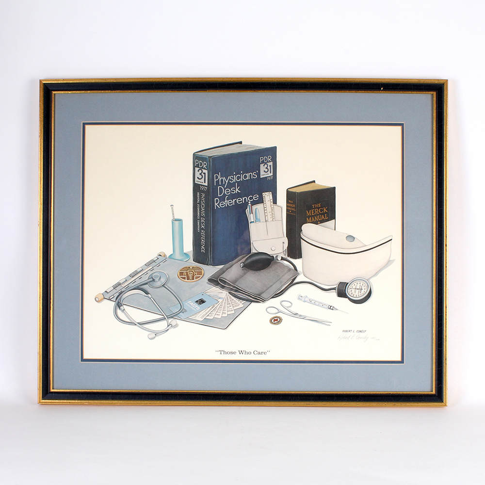 Framed and Signed Fine Art Print "Those Who Care" After Robert L. Conely