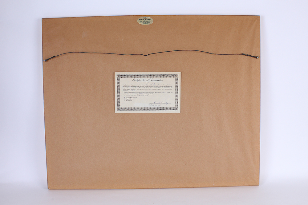 Framed and Signed Fine Art Print "Those Who Care" After Robert L. Conely