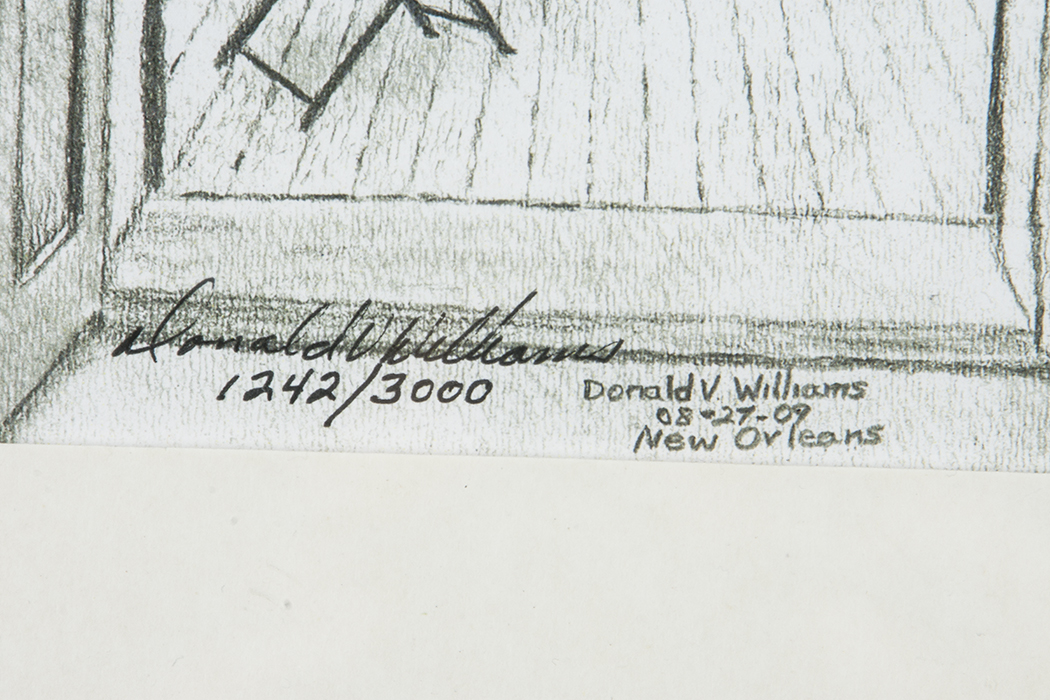 Donald V. Williams Signed Limited Edition Offset Lithograph "New Orleans"