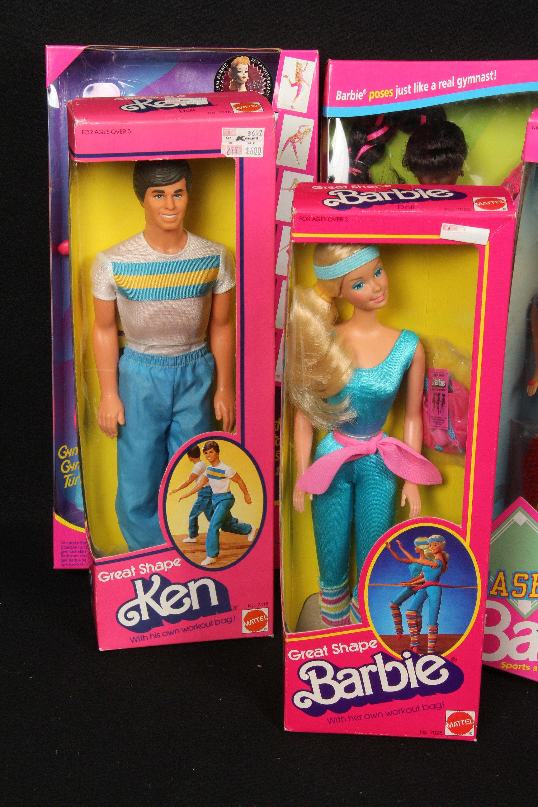 Assortment of Sports and Recreation Barbie and Ken Dolls