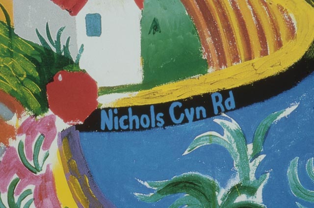 Exhibition Poster for 1988 Metropolitan Museum of Art's "David Hockney: A Retrospective"