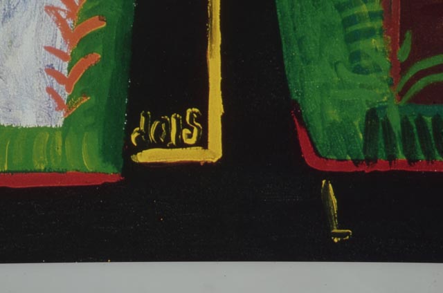 Exhibition Poster for 1988 Metropolitan Museum of Art's "David Hockney: A Retrospective"