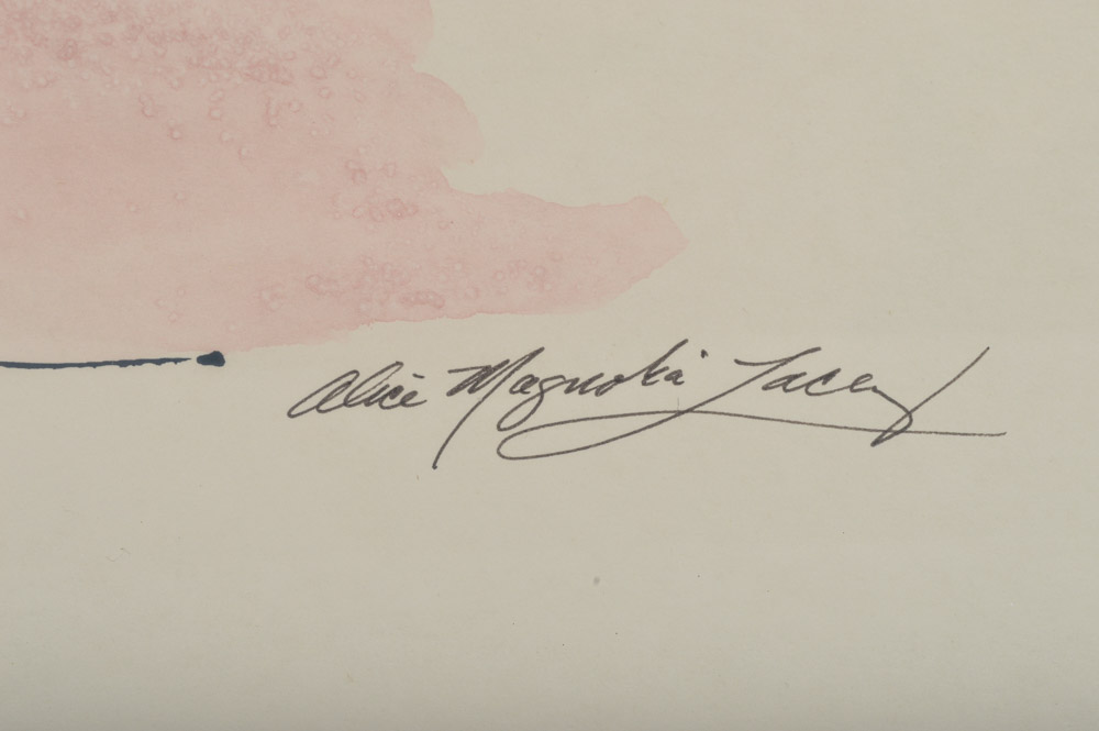 Pair of Floral Watercolor Paintings After Alice Magnolia Lacey