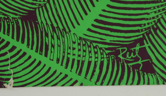Reitz 1960s Blacklight Poster "Peace"