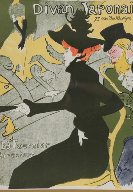 Henri de Toulouse-Lautrec Posthumous Color Lithograph "Divan Japonais"