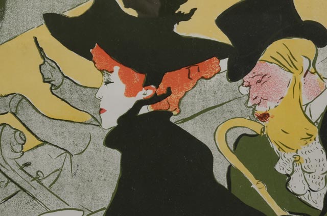 Henri de Toulouse-Lautrec Posthumous Color Lithograph "Divan Japonais"
