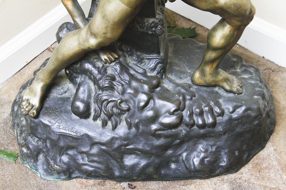 After James Pradier Sculpture of Canova's "Hercules and Lichas"