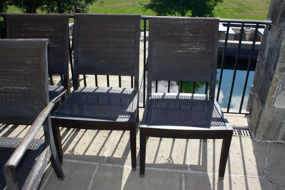 Gloster "Anassa" Teak Outdoor Dining Chair Set of Eight