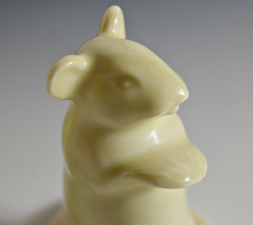 1937 Shirayamadani Modeled Rookwood Pottery Mouse Paperweight