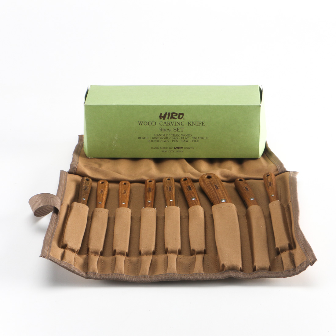 Set of Hiro Wood Carving Knives and Case | EBTH