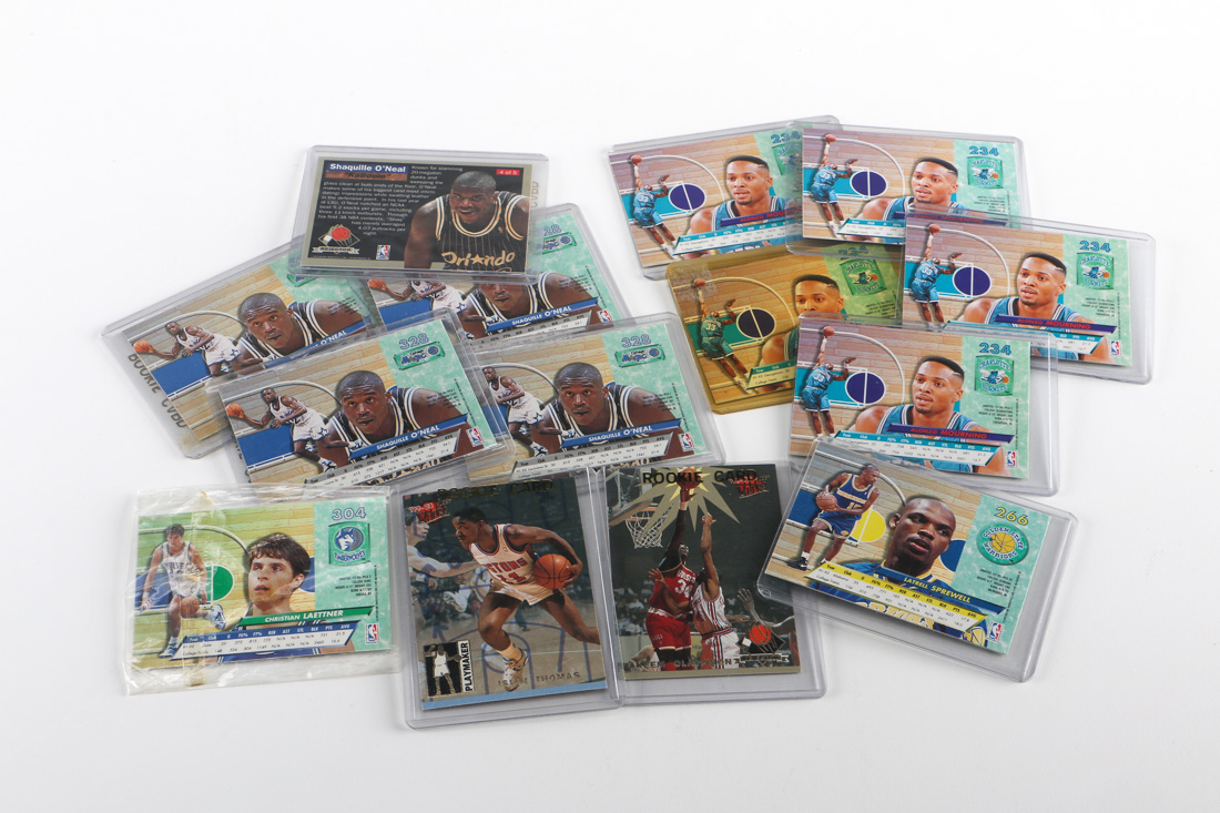Rookie Basketball Cards Including Shaquille O'Neal and Alonzo Mourning