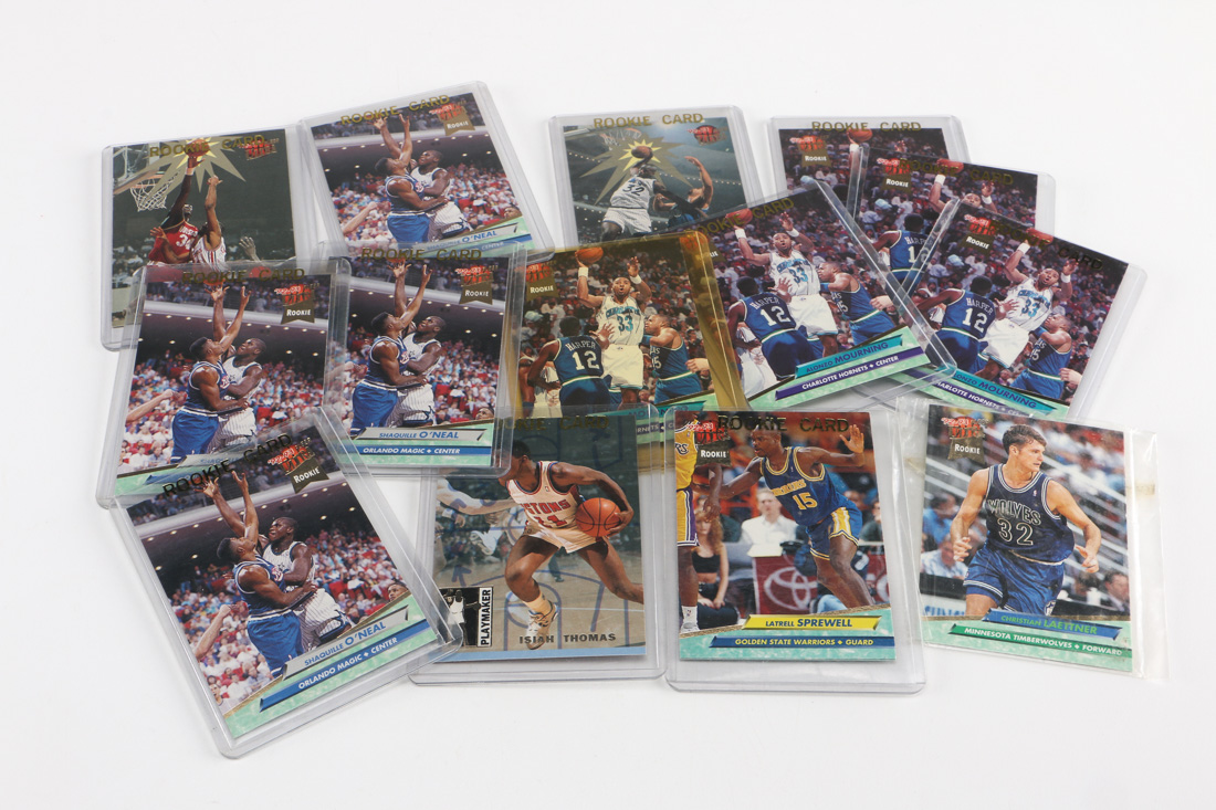 Rookie Basketball Cards Including Shaquille O'Neal and Alonzo Mourning