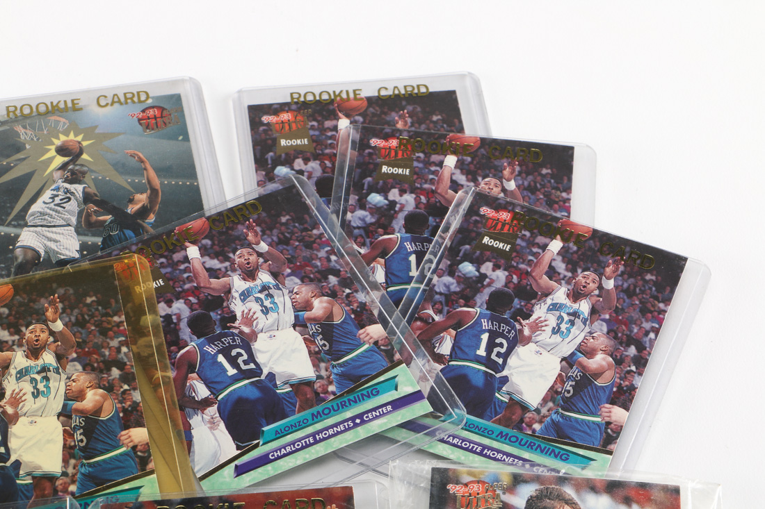 Rookie Basketball Cards Including Shaquille O'Neal and Alonzo Mourning
