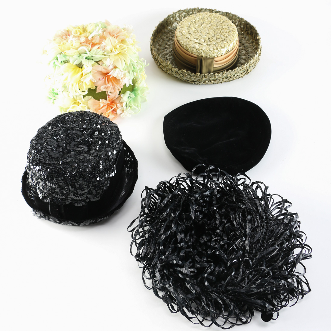 Collection of Five Vintage Hats