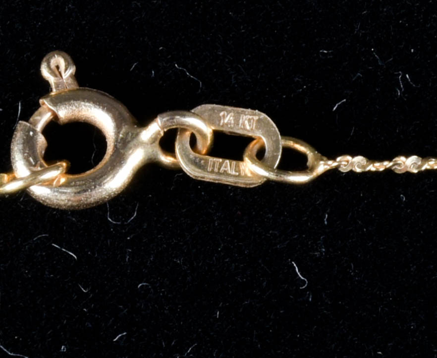 14K Gold Ankle Bracelet