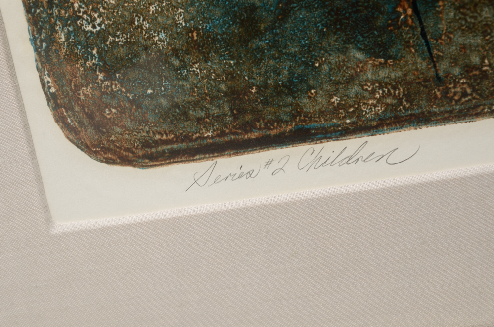 Joseph J. Stelmach "Series #2 Children" Lithograph