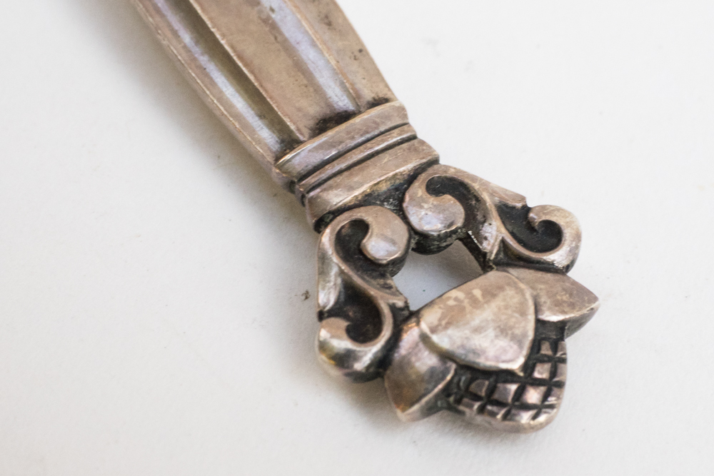 Sterling Silver Georg Jensen "Acorn" Baby Spoon