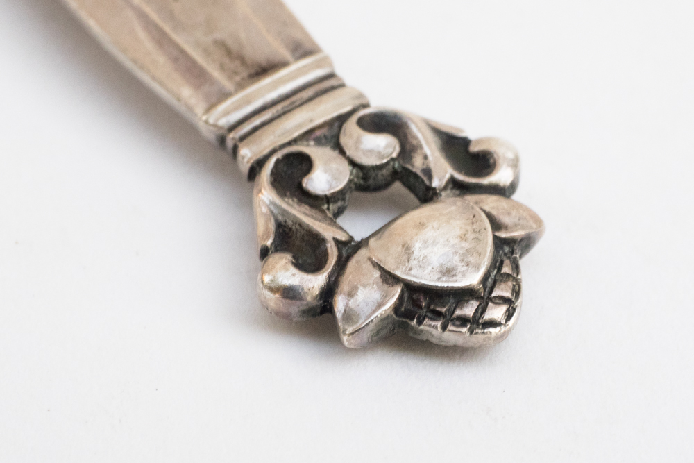 Sterling Silver Georg Jensen "Acorn" Baby Spoon