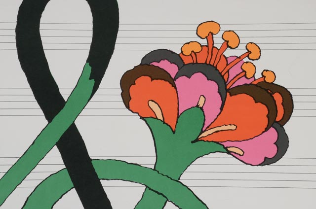 Milton Glaser 1967 Ambler Music Festival Poster