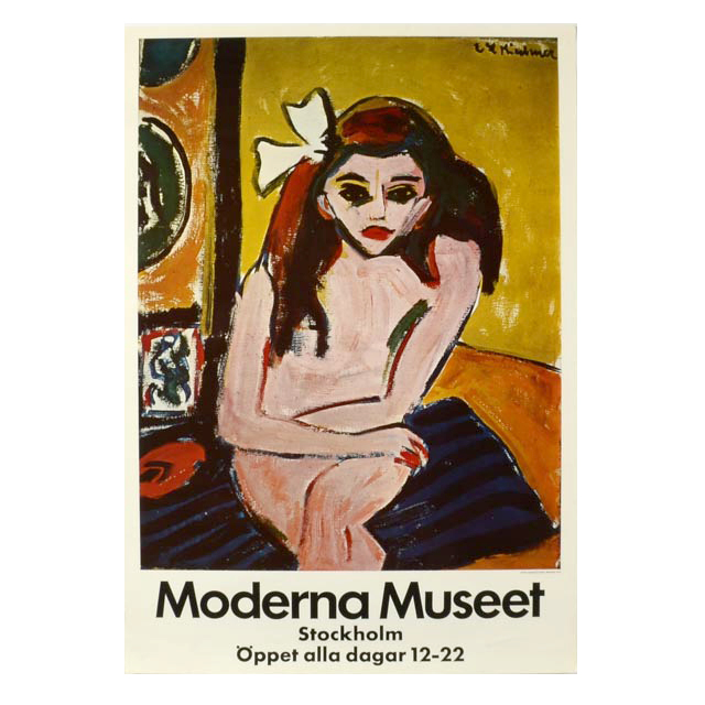 Stockholm Moderna Museet Poster Featuring Ernst Ludwig Kirchner