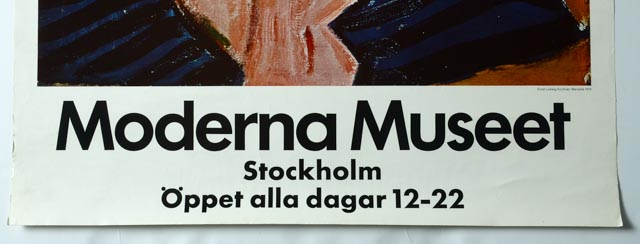 Stockholm Moderna Museet Poster Featuring Ernst Ludwig Kirchner