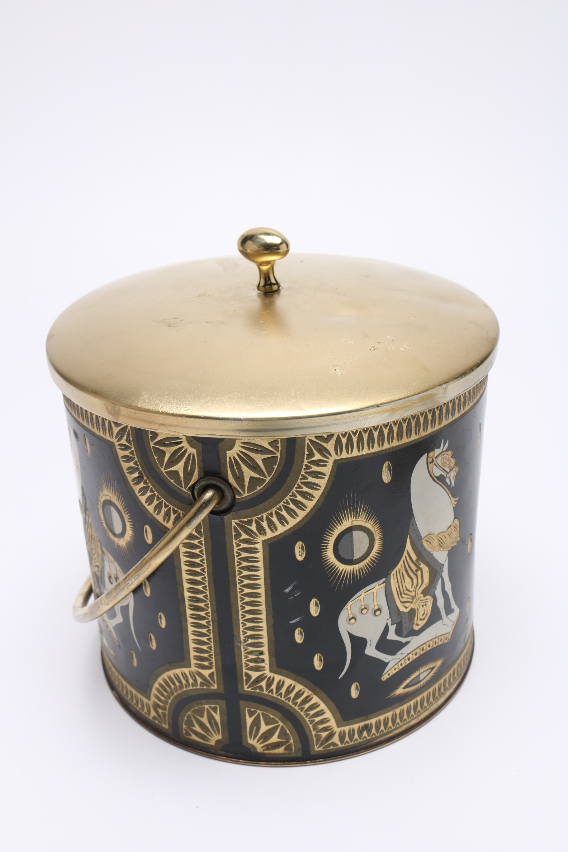 Mid-Century Fred Press "Trojan Horse" Barware Set