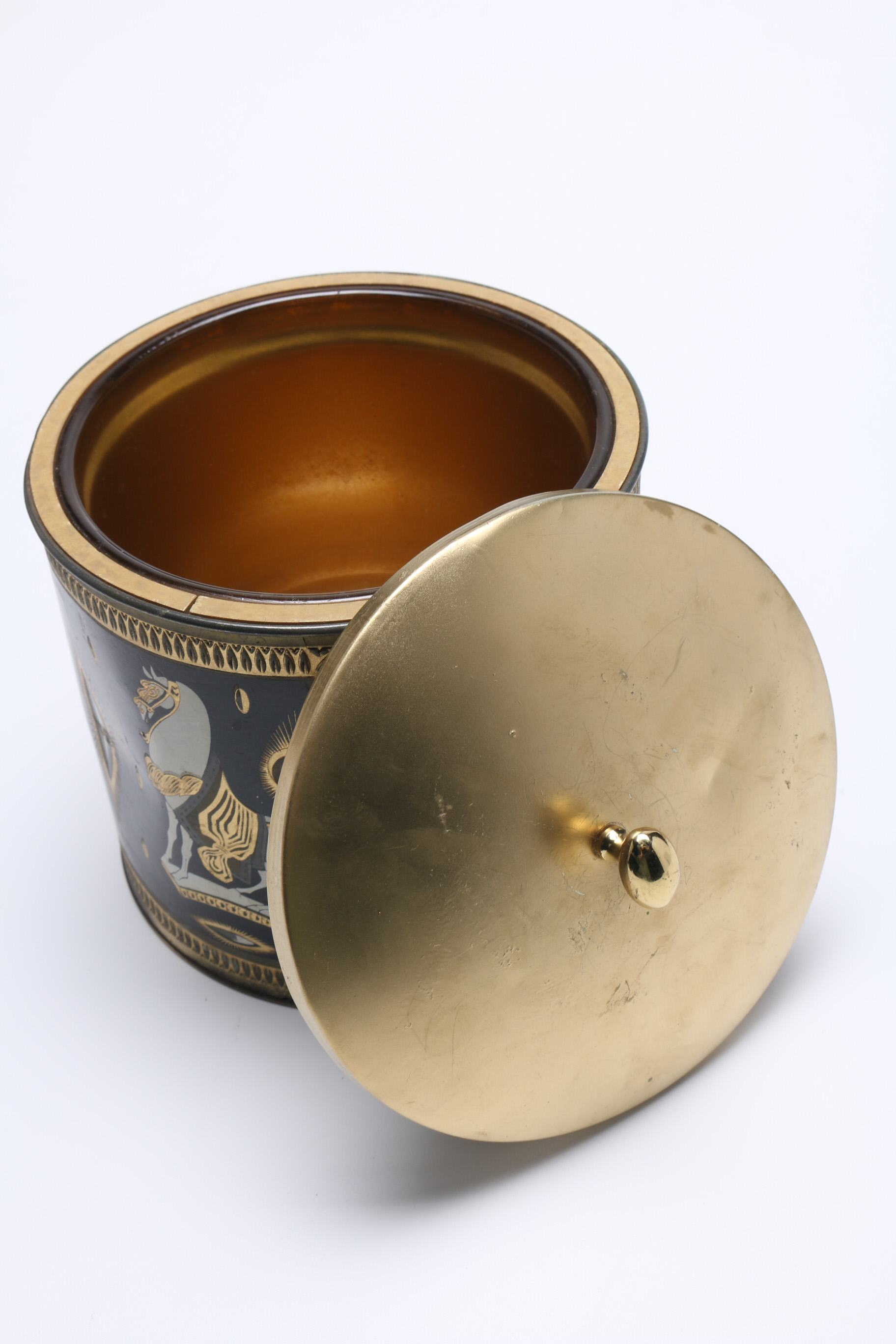 Mid-Century Fred Press "Trojan Horse" Barware Set