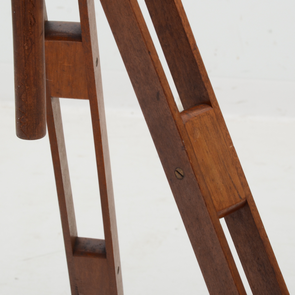 Antique French Bardou & Sons Brass Telescope with Wooden Tripod