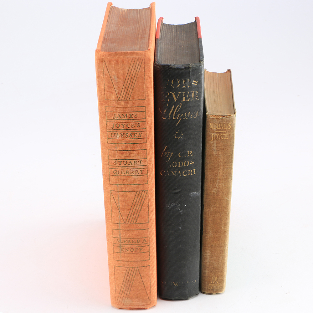 Collection of Vintage James Joyce Related Hardcover Books
