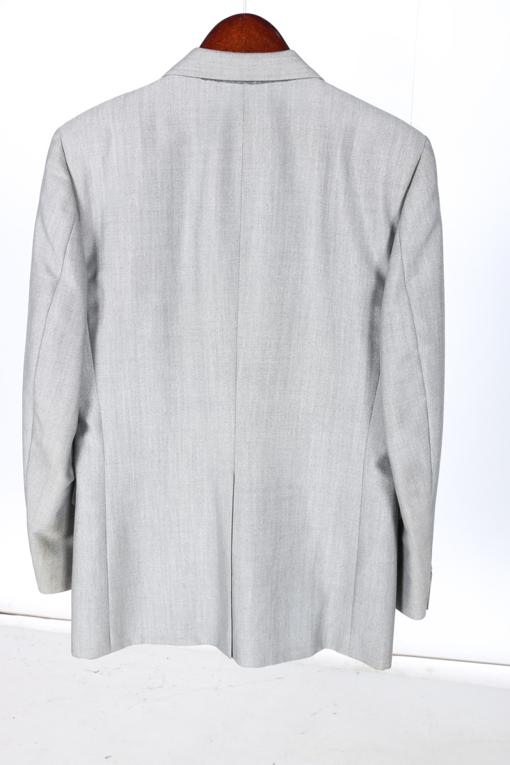 Three Vintage Gray Men's Blazers With Vests