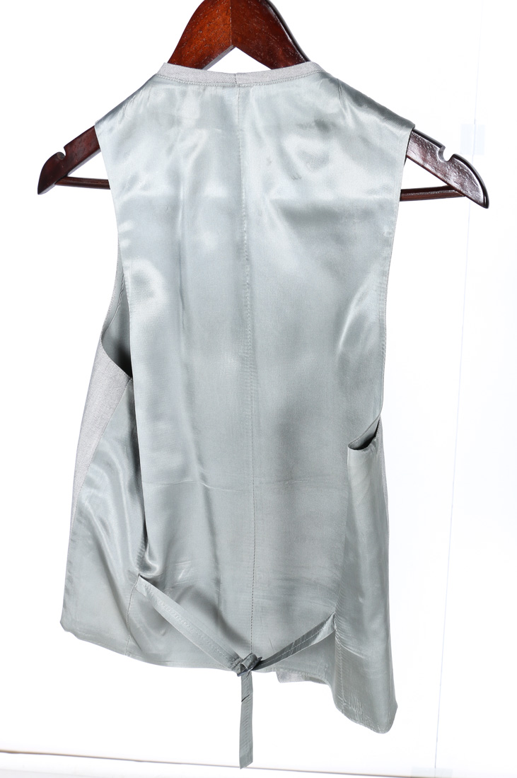 Three Vintage Gray Men's Blazers With Vests