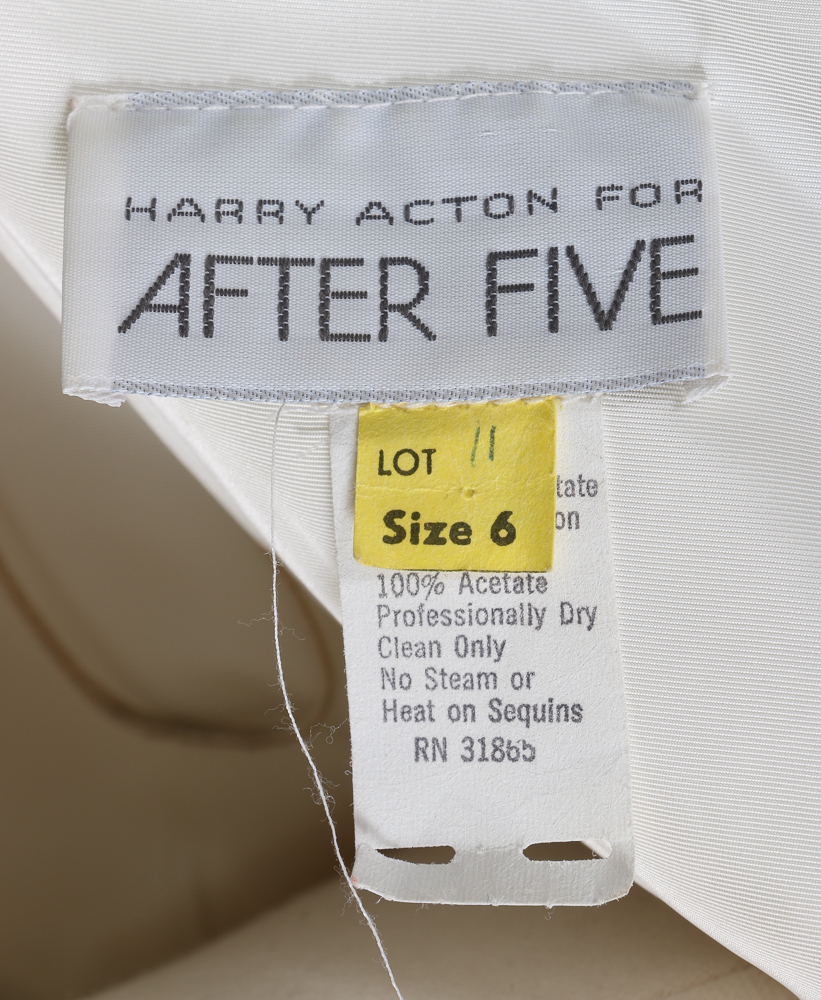 1970s Harry Acton Sequined Wedding Dress