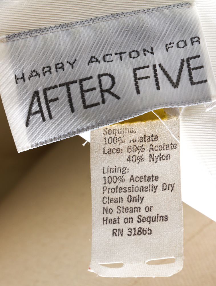 1970s Harry Acton Sequined Wedding Dress