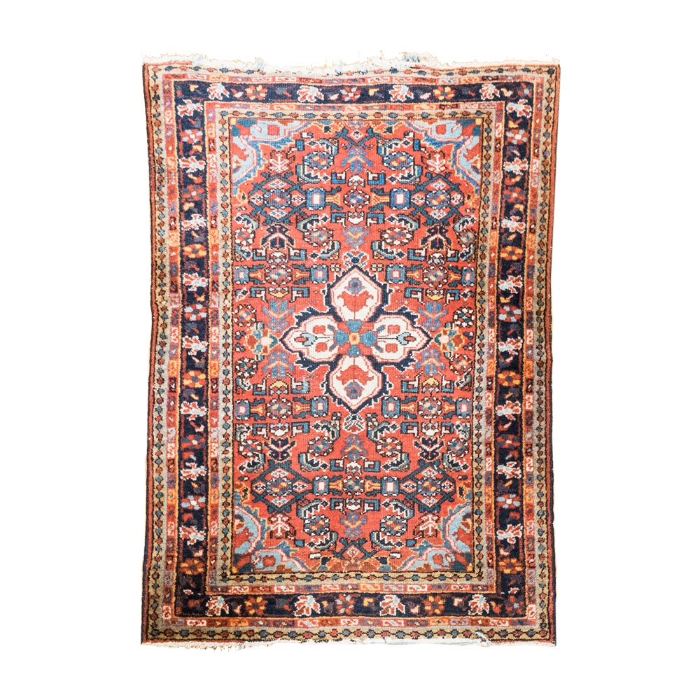 Handwoven Wool Heriz Area Rug
