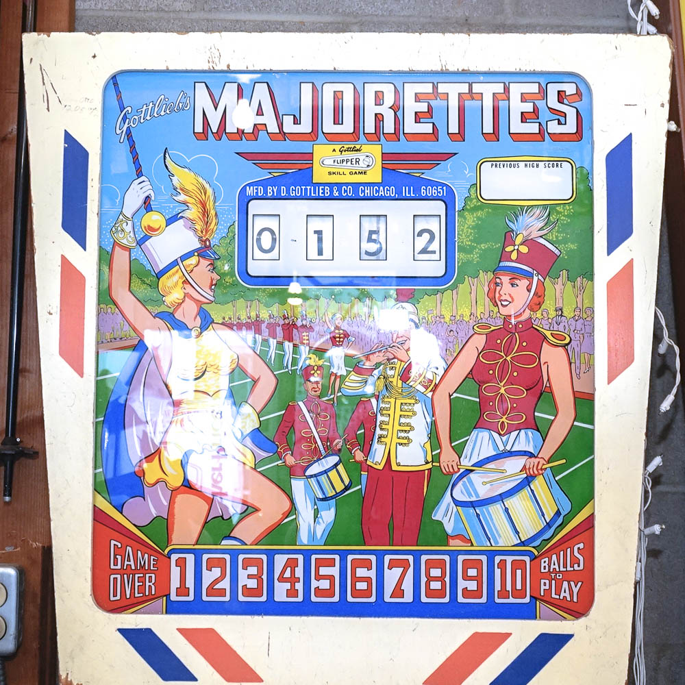 Vintage "Majorettes" Pinball Machine by Gottlieb's