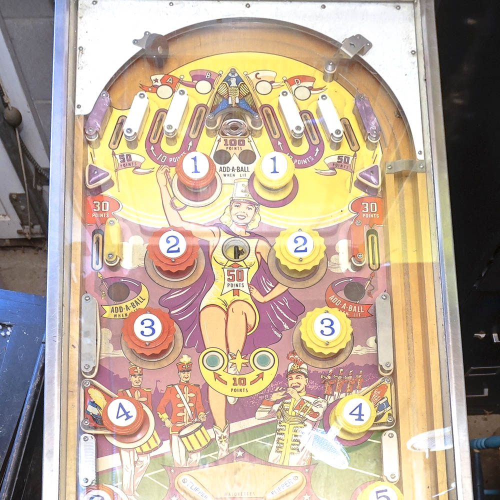 Vintage "Majorettes" Pinball Machine by Gottlieb's