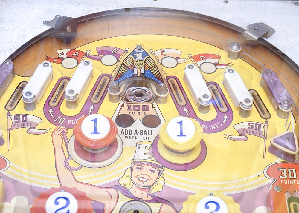 Vintage "Majorettes" Pinball Machine by Gottlieb's