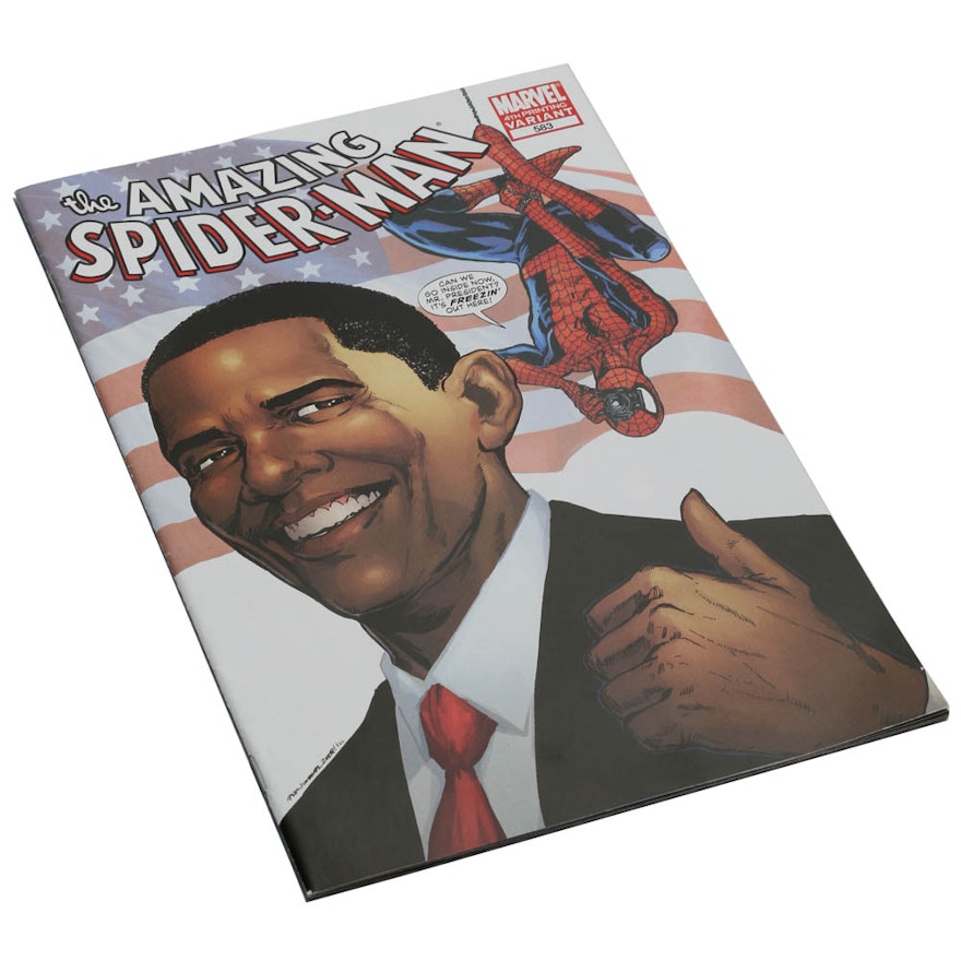 "The Amazing Spider Man" Number 583 Featuring President Obama