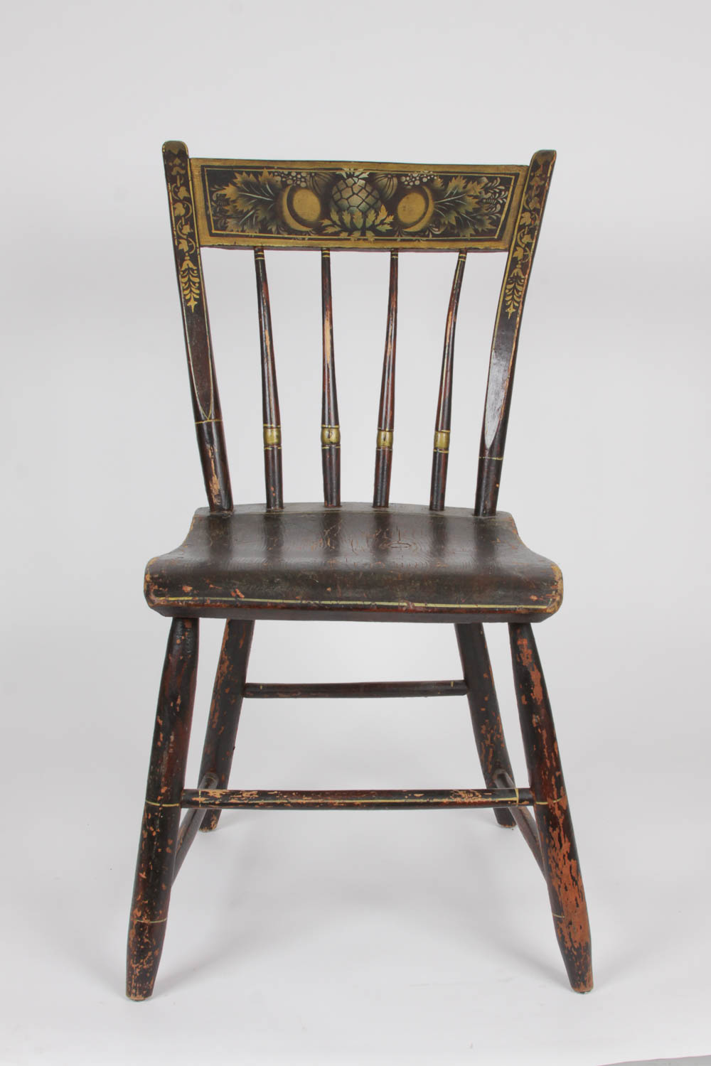 Hitchcock-Style Stenciled Antique Chair