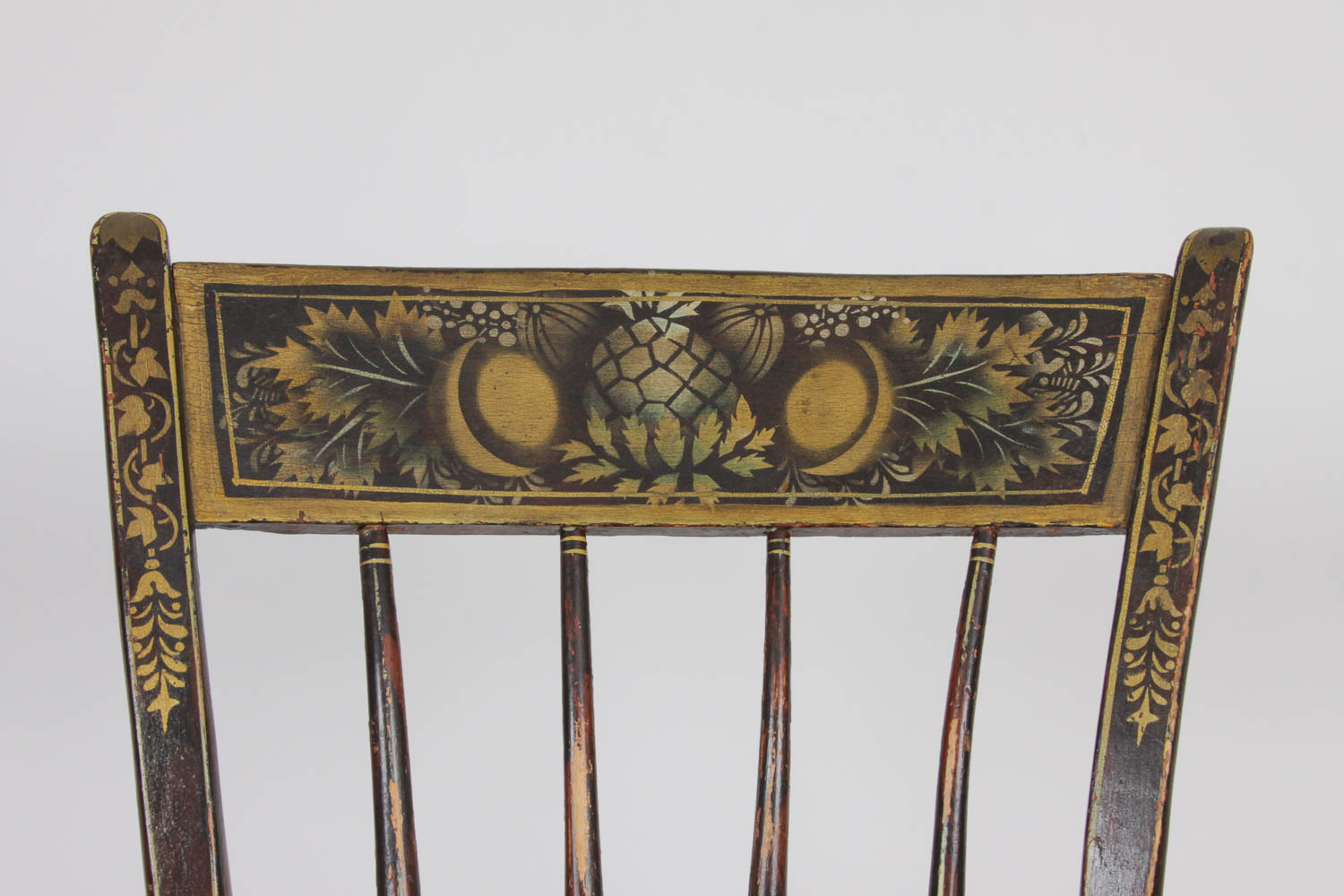 Hitchcock-Style Stenciled Antique Chair