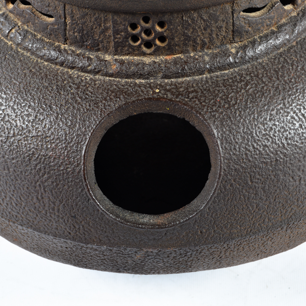 Antique Japanese Tea Ceremony Kama Kettle and Furo Brazier