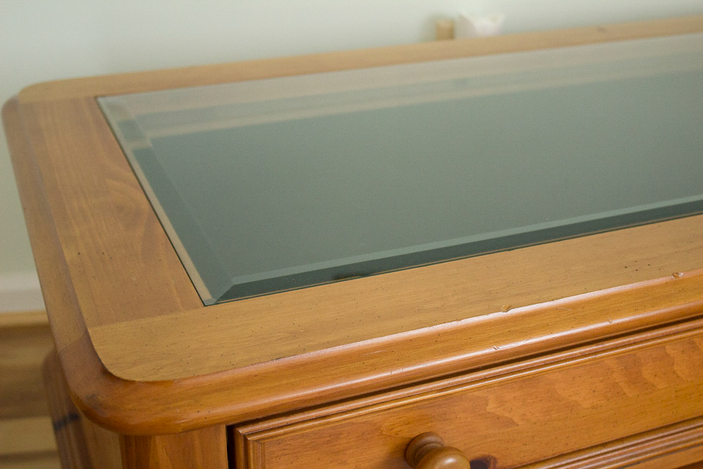 Broyhill Glass Top Coffee Table