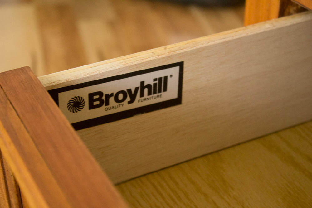 Broyhill Glass Top Coffee Table