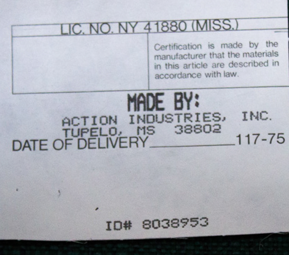 Action Industries Upholstered Rocking Reclining Chair